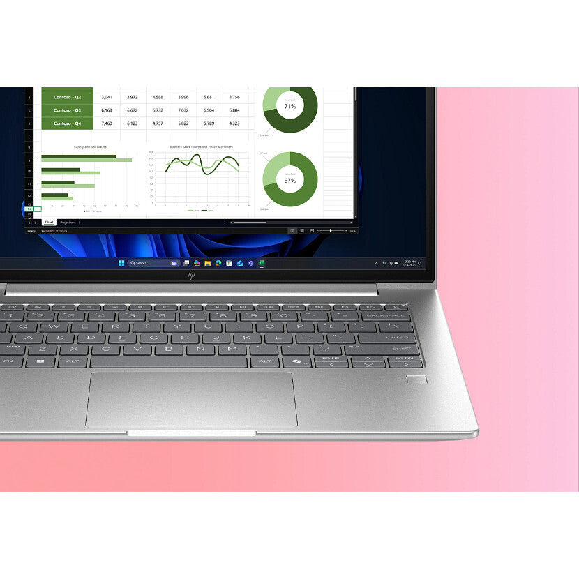 HP EliteBook 6 G1i AI Intel Core Ultra 5 225U Laptop 35.6 cm (14") WUXGA 16 GB DDR5-SDRAM 512 GB SSD Wi-Fi 6E (802.11ax) Windows 11 Pro AI PC Silver