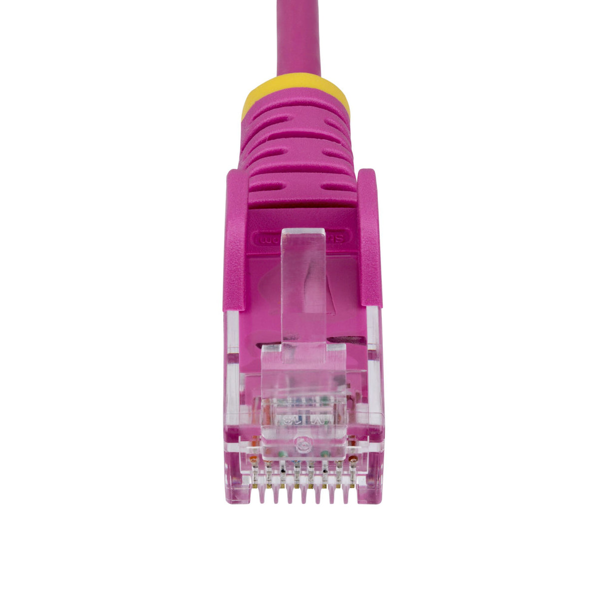 StarTech.com 2m Pink Slim CAT6 Ethernet Cable, Snagless, 100W PoE, UTP, LSZH, 28AWG Pure Bare Copper Wire, Slim RJ45 Network Patch Cord w/Strain Reliefs, Fluke Tested