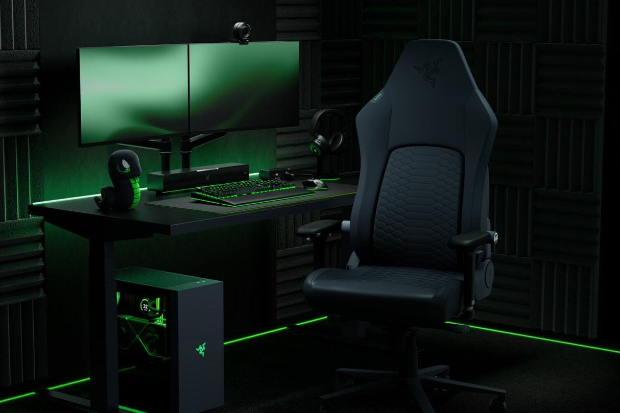 Razer Iskur V2 NewGen Gaming armchair Padded seat Black