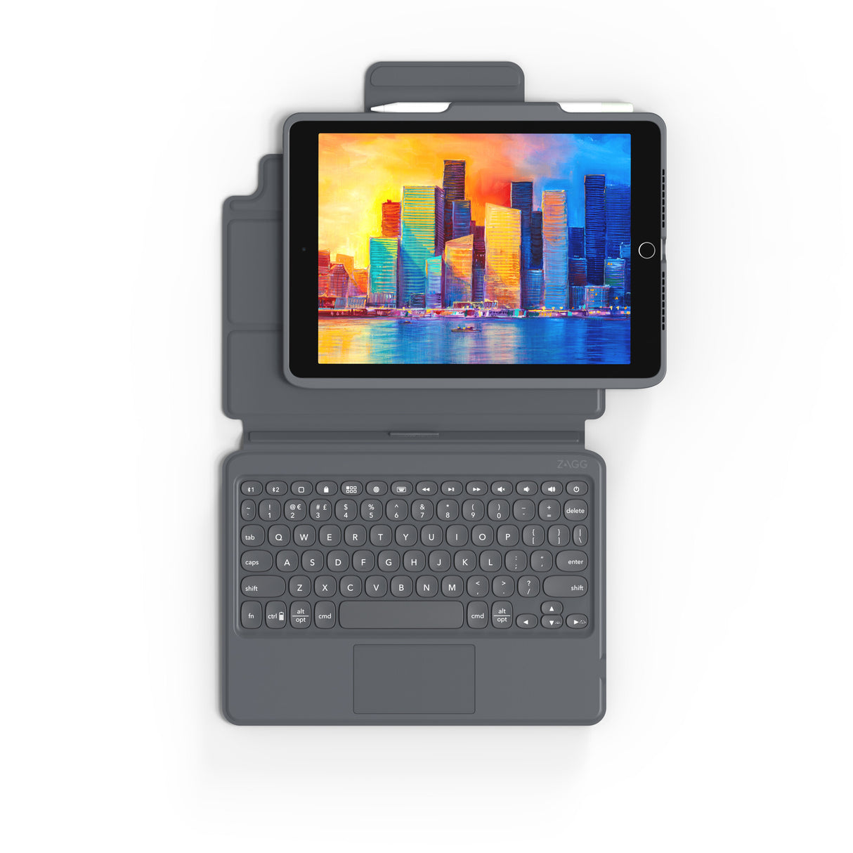 ZAGG Keyboard Pro Keys with Trackpad-Apple-iPad 10.2-Black/Gray-UK
