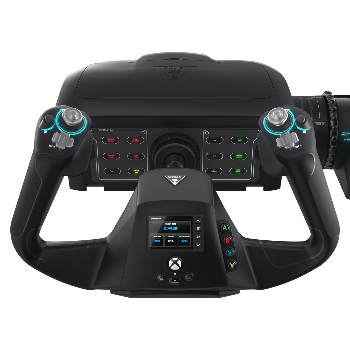 Turtle Beach VelocityOne Flight Universal Control System with Yoke Handle, Throttle Quadrant, Trim Wheel and Rudder Controls - Xbox Series X or S, Xbox One and Windows