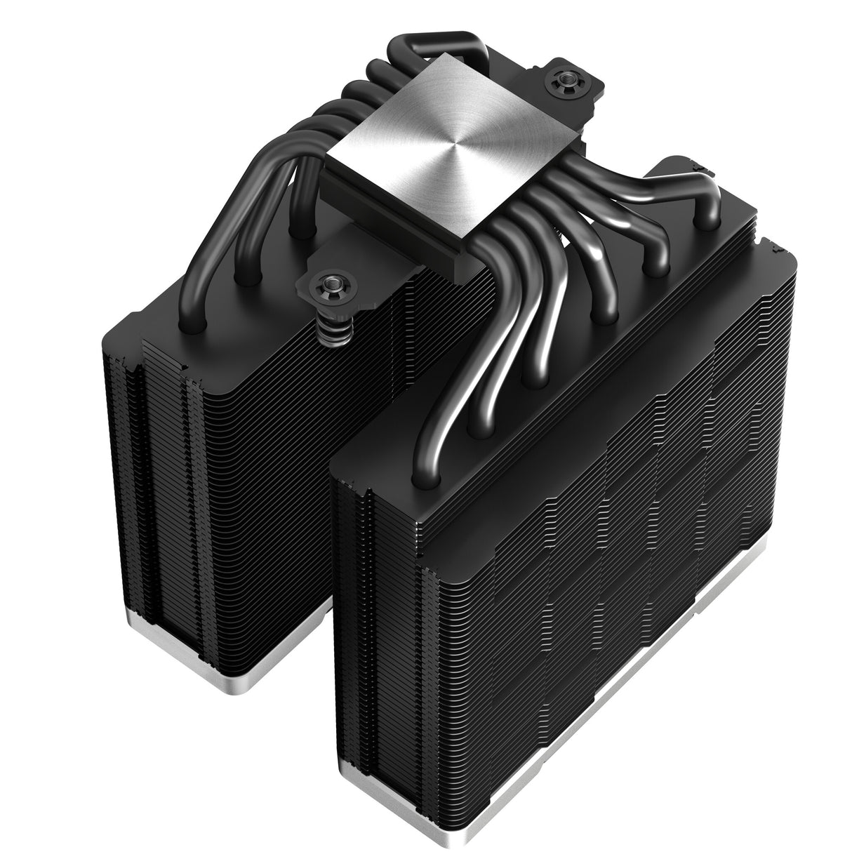 Refroidisseur de processeur DeepCool AK620 ZERO DARK, ventilateur 2x120 mm, 1850 tr/min, 68,99 CFM, PWM, ailettes en aluminium, caloducs en cuivre, Intel/AMD