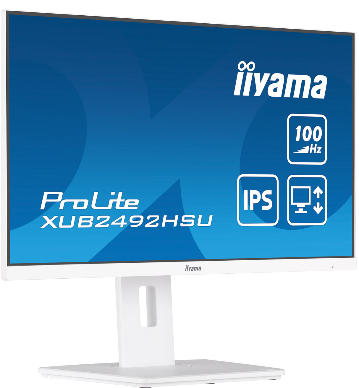 iiyama 24” IPS technology panel with 150mm height adjustable stand and 100Hz refresh rate