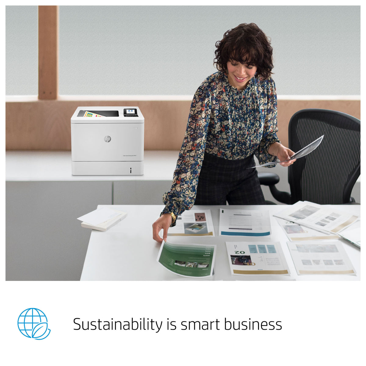 HP Color LaserJet Enterprise LaserJet Enterprise M554dn Color Printer, Ethernet Only; Duplex