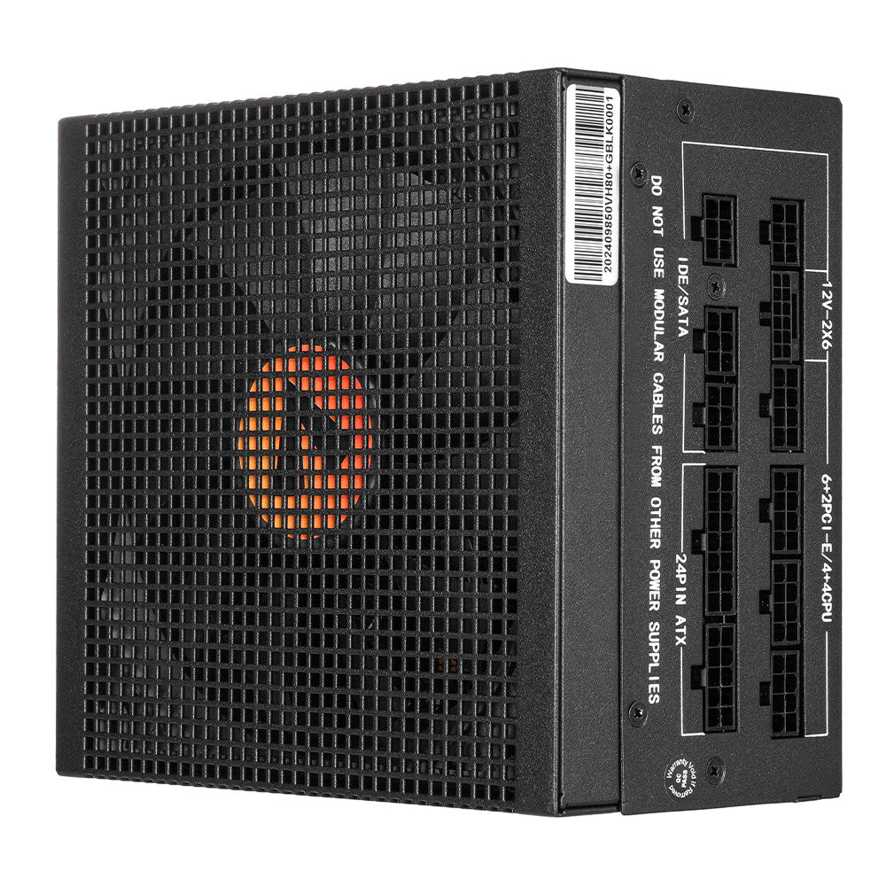 VIDA 850W Heracles Black ATX 3.1 Gaming PSU, 80+ Gold, Fully Modular, 140mm Ultra-Quiet FDM Fan, Flat Black Cables, PCIe 5.1, Power Lead Not Included