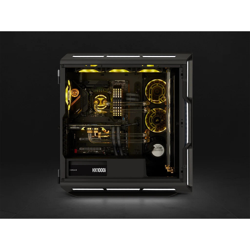 Bloc d'alimentation Corsair 1000 W HX1000i V2, ventilateur dynamique fluide, entièrement modulaire, bruit ultra faible, 80+ Platinum, ATX 3.0, PCIe 5.0