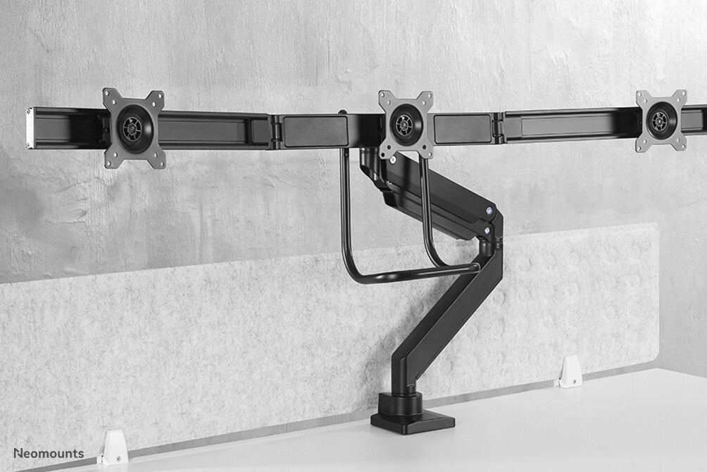 Neomounts NM-D775DX3BLACK Monitor arm 17-27" - gas spring - Topfix - 180°-stop