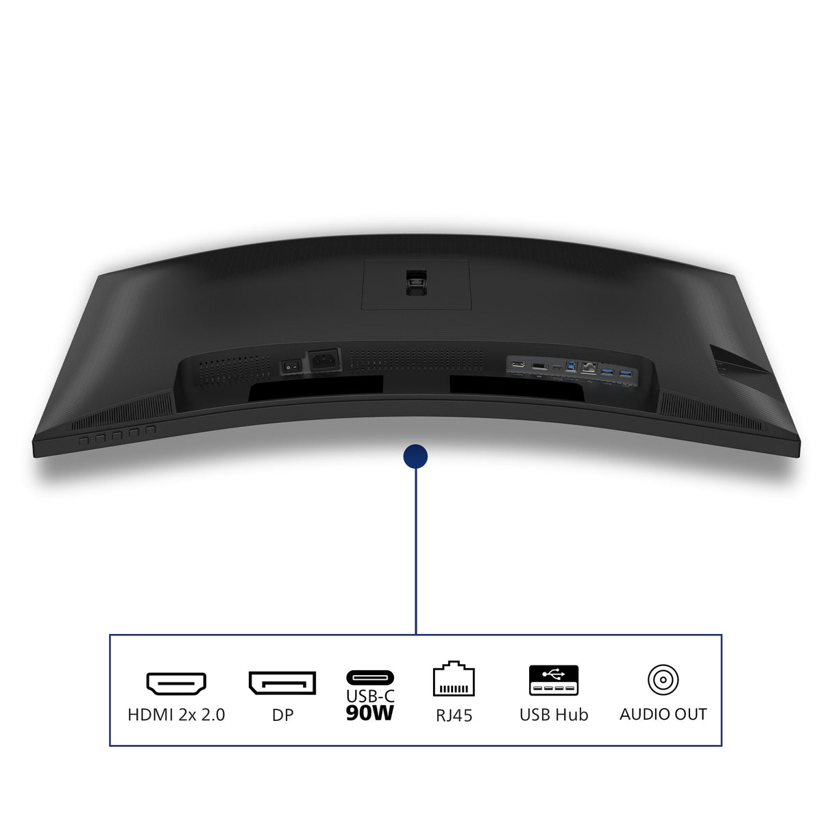 Philips 3000 series 34B2U3600C/00 computer monitor 86.4 cm (34") 3440 x 1440 pixels Wide Quad HD LCD Black