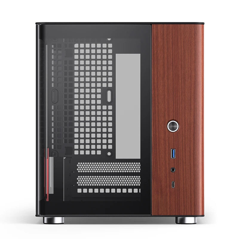 Jonsbo TK-0 BLACK computer case Black, Wood
