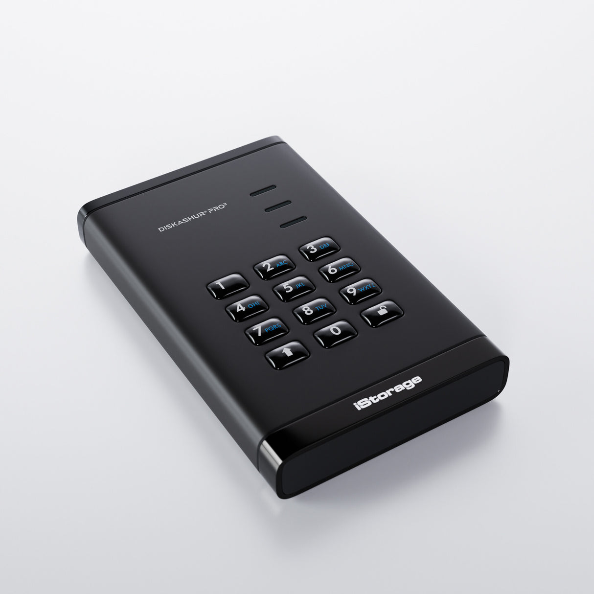iStorage diskAshur PRO³ SSD 16TB | Secure Portable Solid State Drive |FIPS 140-3 Level 3 compliant | AES-XTS 256-bit Hardware Encryption | PIN protected | OS & Platform Independent |GDPR, TAA Compliant|Brute force hack defence | Dust/Water Resistant