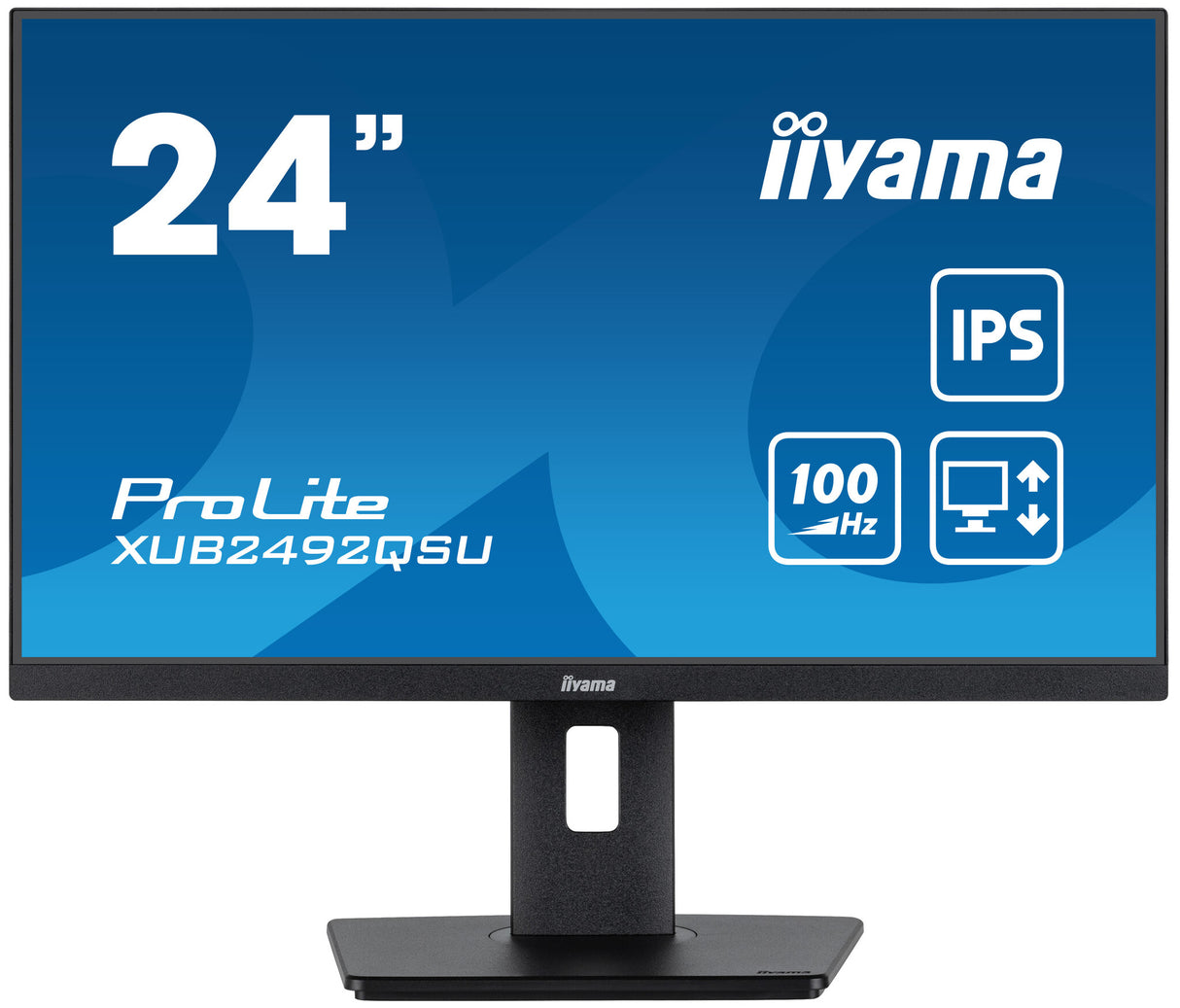 iiyama ProLite XUB2492QSU-B1 computer monitor 60.5 cm (23.8") 2560 x 1440 pixels Quad HD LED Black