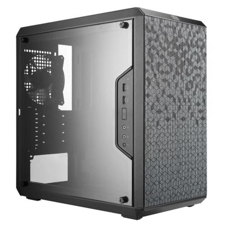 Cooler Master Q300L Gaming Case w/ Acrylic Window, Micro ATX, Open Design, 120mm Fan, Vertical/Horizonal Orientation, Black