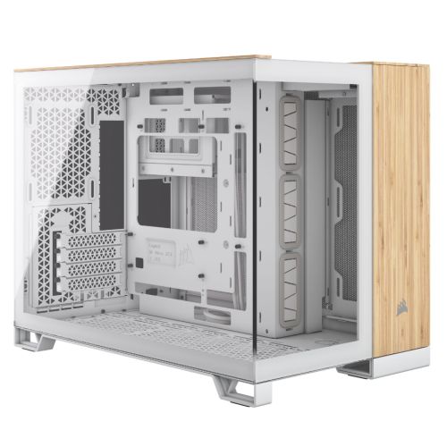 CORSAIR 2500X MICRO ATX CASE WHT/BAMBOO