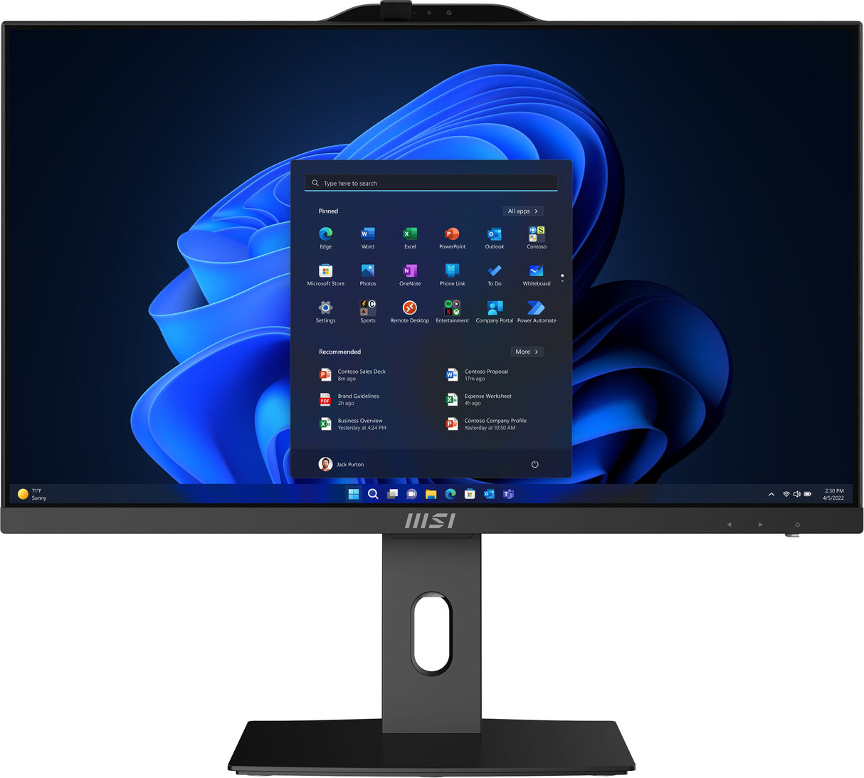 MSI Pro AP242P 14M Intel Core i7 14700 All in One PC, (16GB RAM, 512GB SSD, Windows 11PRO), 23.8 Inch IPS Screen/UHD Graphics/Type-C/USB/LAN/HDMI/DP/WiFi 6E/BT 5.3/VESA