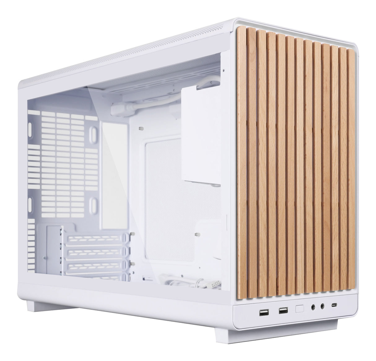 Lian Li A3-mATX Micro Tower White, Wood