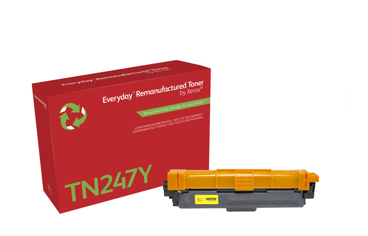 Everyday™ Yellow Remanufactured Toner by Xerox compatible with Brother TN247Y, High capacity