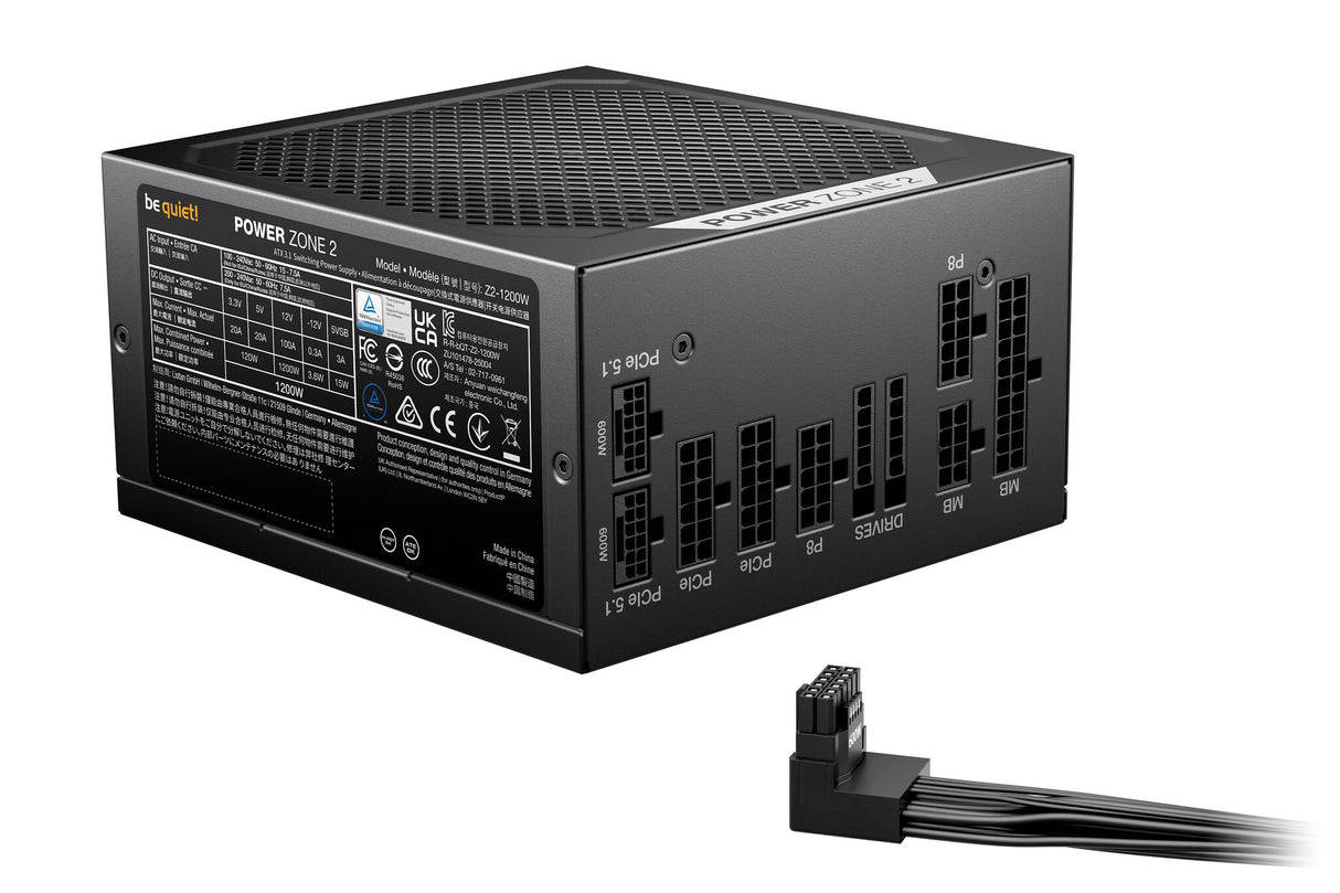 be quiet! POWER ZONE 2 | 1200 W power supply unit 20+4 pin ATX ATX Black