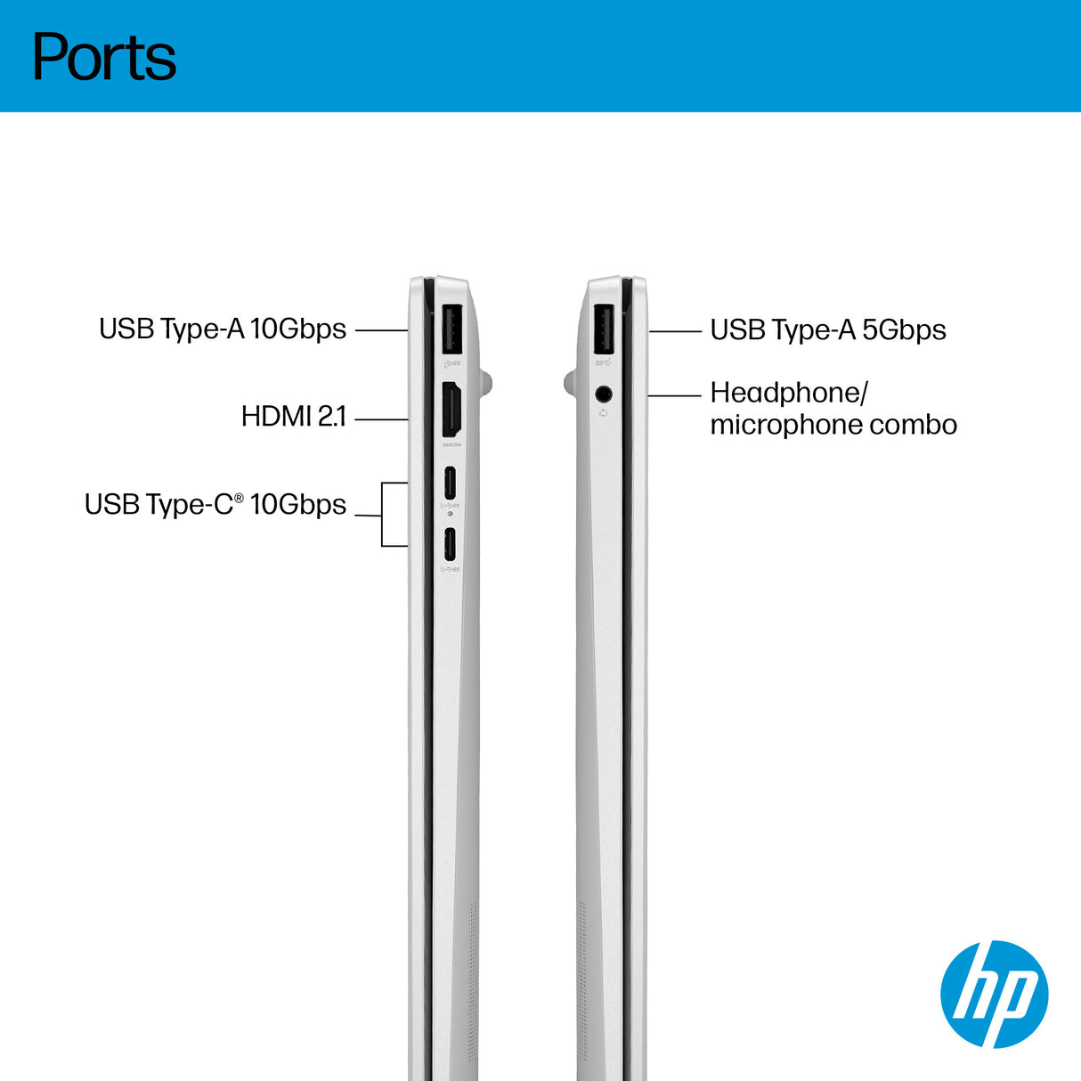 HP OmniBook 5 NGAI 16-ag1001na Copilot+ PC AMD Ryzen AI 5 340 Laptop 40.6 cm (16") 2K 16 GB LPDDR5x-SDRAM 512 GB SSD Wi-Fi 6 (802.11ax) Windows 11 Home Silver