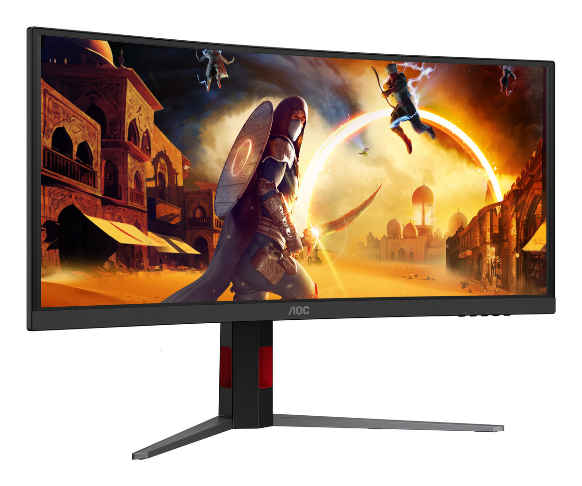 AOC G4 CU34G4ZCA computer monitor 86.4 cm (34") 3440 x 1440 pixels Wide Quad HD Black, Red
