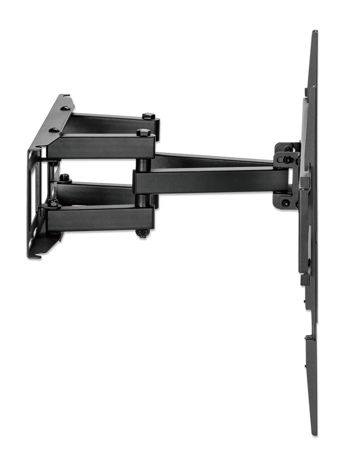 Manhattan Wall Mount for TV & Monitors (Full Motion), For screens 32" to 65", VESA compatability: all between 100x100mm and 600x400mm - check the dimensions of the four mounting holes on back of screen to ensure it fits, Max 40kg, Black, Bracket, Lifetime