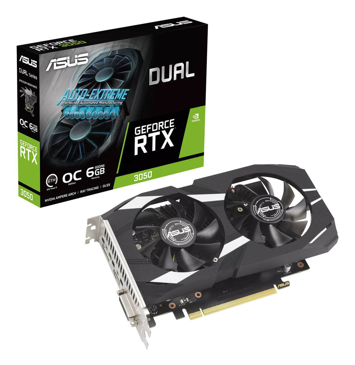 ASUS Dual -RTX3050-O6G NVIDIA GeForce RTX 3050 6 GB GDDR6