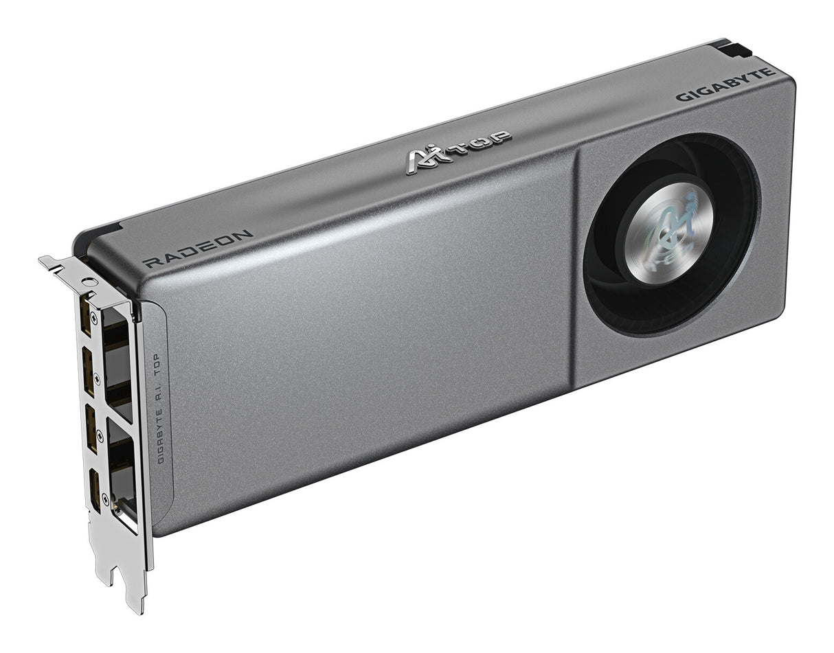 GIGABYTE Radeon AI PRO R9700 AI TOP 32G Graphics Card- 32GB GDDR6, 256 bit, PCI-E 5.0, 2920MHz Core Clock, 3 x DP, 1 x HDMI, GV-R9700AI TOP-32GD