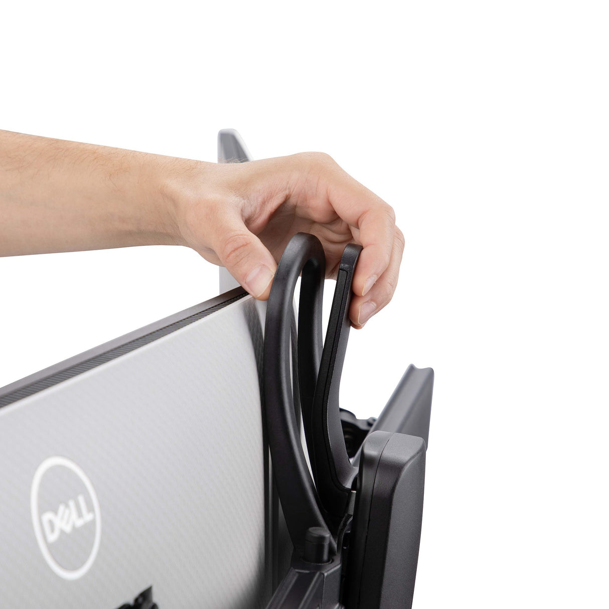 StarTech.com Crossbar Dual Monitor Desk Stand For Double 27-inch Screens, VESA Mount 75x75/100x100, Toolless Height Adjustment, Up To 13.2lb (6kg) Per Display