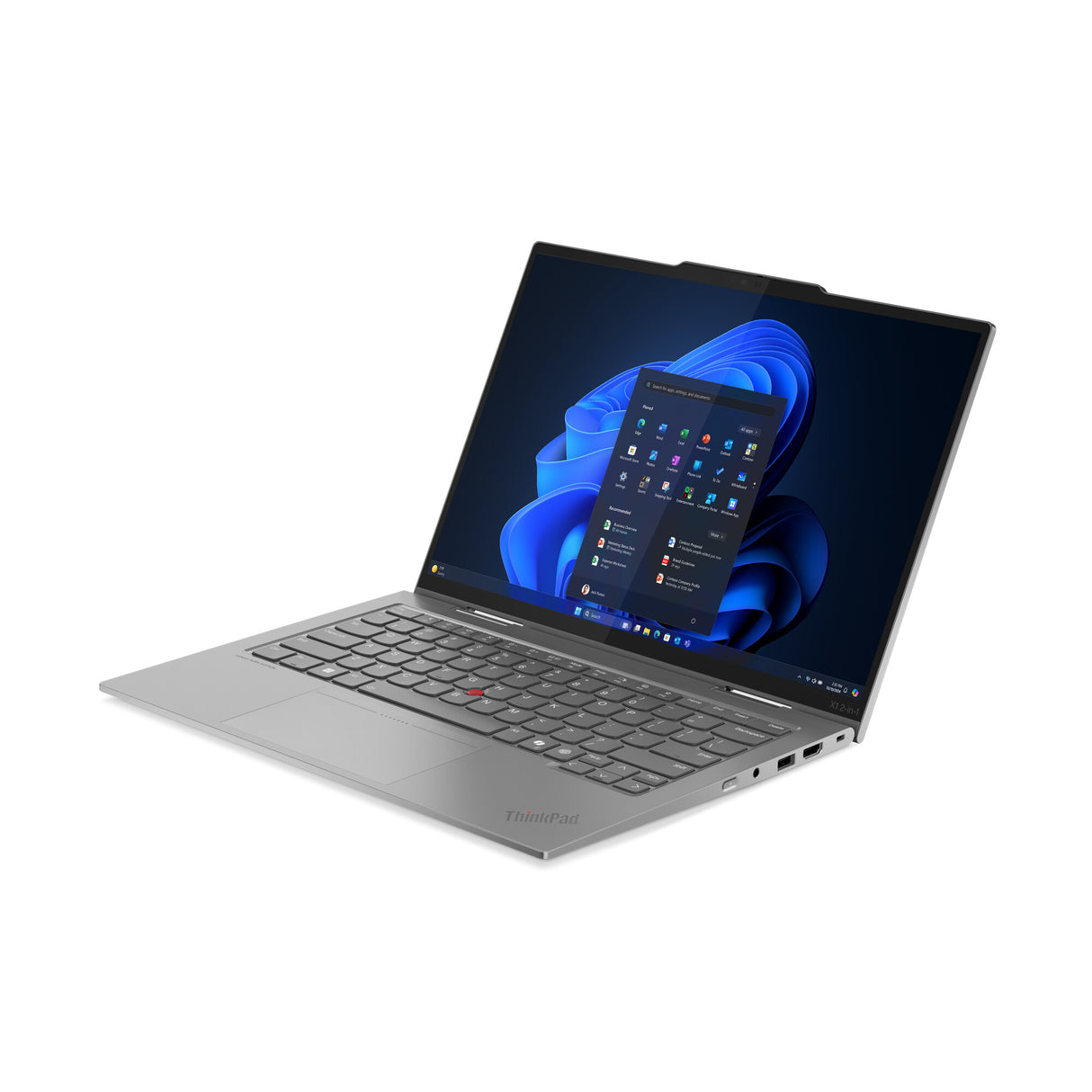 Lenovo ThinkPad X1 2-in-1 Gen 10 Aura Edition Intel Core Ultra 7 255U Hybrid (2-in-1) 35.6 cm (14") Touchscreen 2.8K 32 GB LPDDR5x-SDRAM 1 TB SSD Wi-Fi 6E (802.11ax) Windows 11 Pro UK English Grey