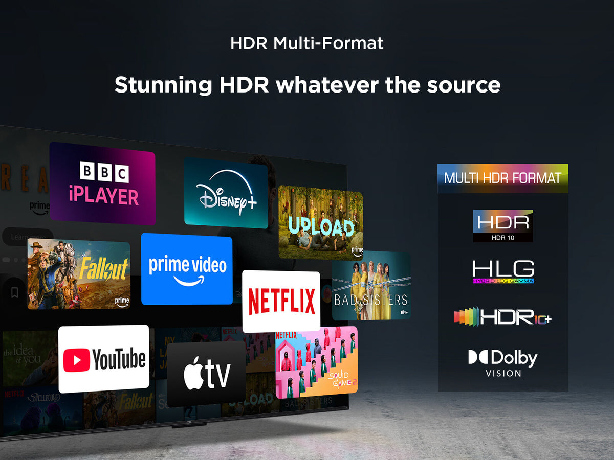 TCL T6C -UK 75 inch QLED 4K HDR 10+ Dolby Vision & Atmos Smart Fire TV