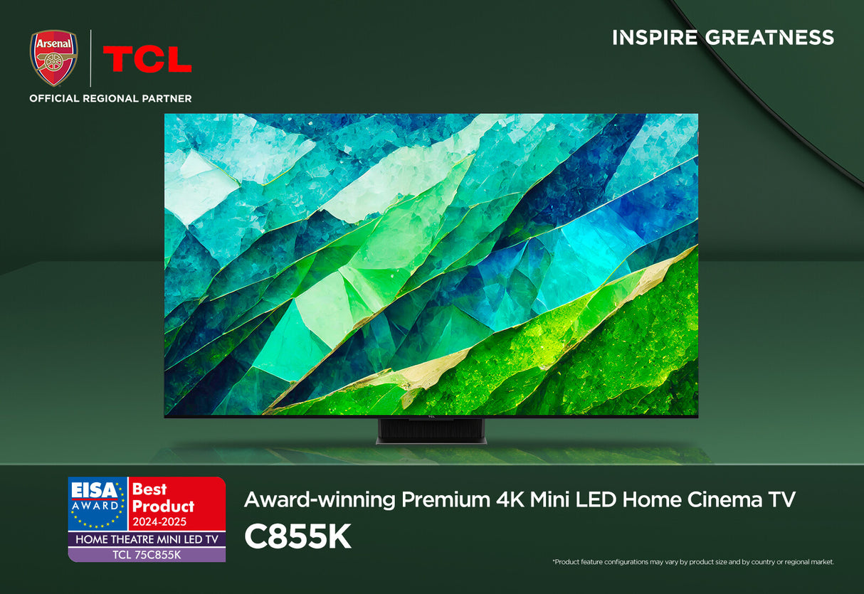 TCL 98C855K TV 2.49 m (98") 4K Ultra HD Smart TV Wi-Fi Titanium 3500 cd/m²