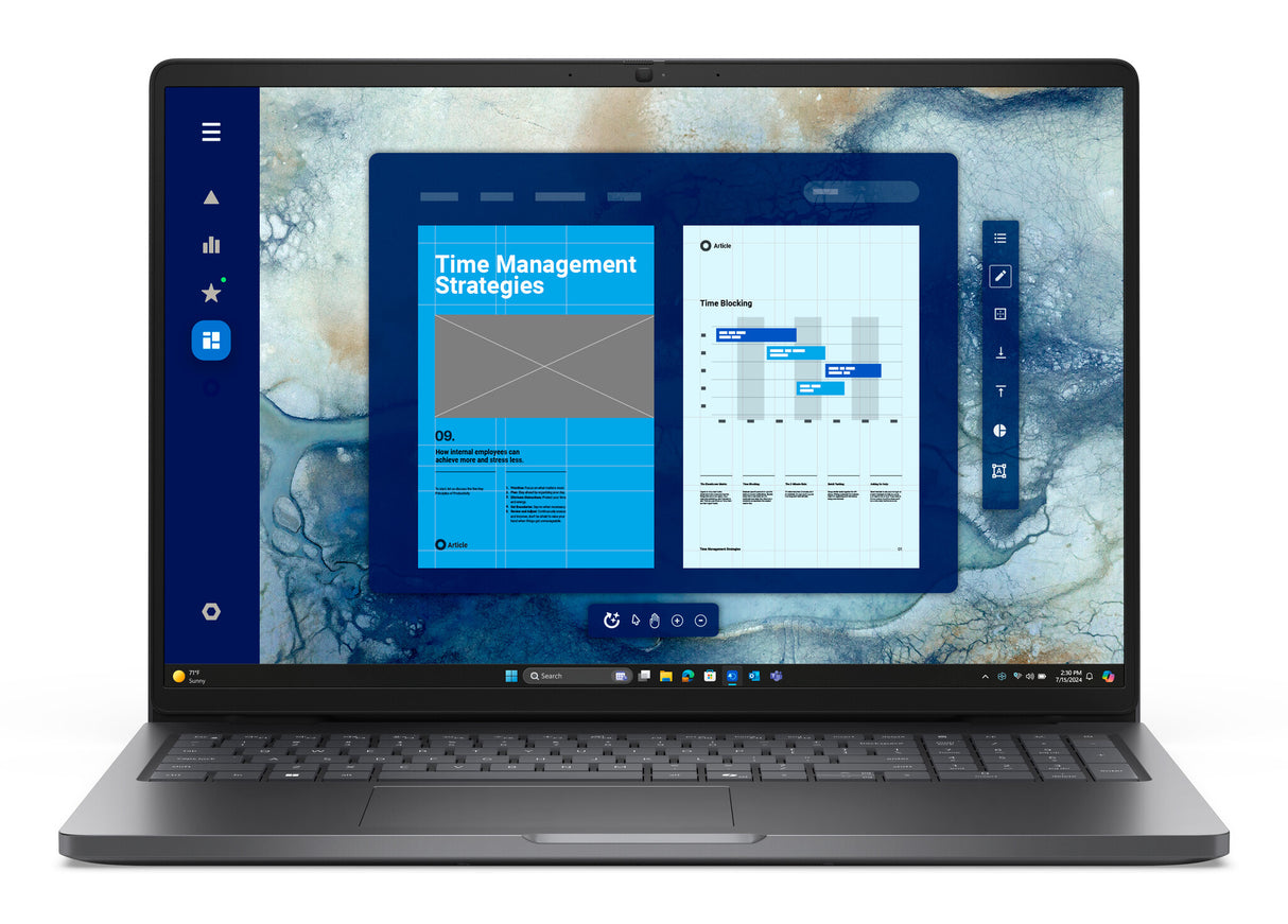 DELL Pro 16 PC16250 Intel Core 5 120U Laptop 40.6 cm (16") Full HD+ 8 GB DDR5-SDRAM 512 GB SSD Wi-Fi 6E (802.11ax) Windows 11 Pro UK English Black