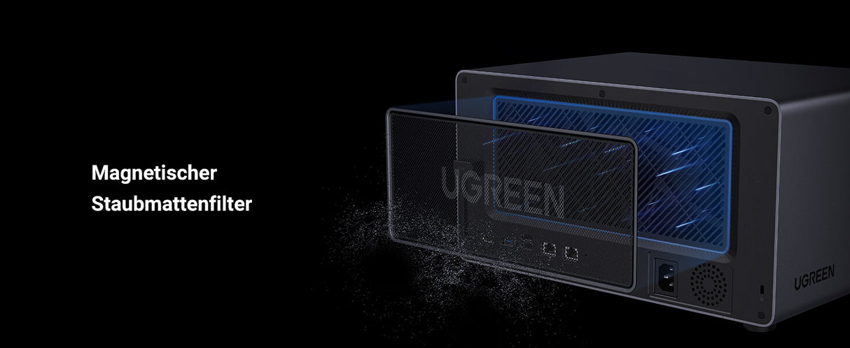 Ugreen NASync DXP8800 Plus NAS Desktop Intel® Core™ i5 i5-1235U 8 GB DDR5 0 TB UGOS Pro Black