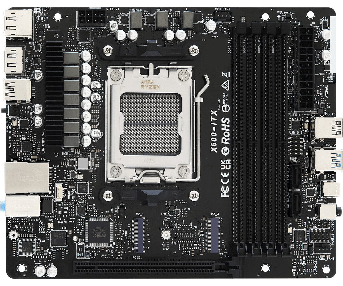Asrock DeskMeet X600 Desktop Black AMD X600 Socket AM5