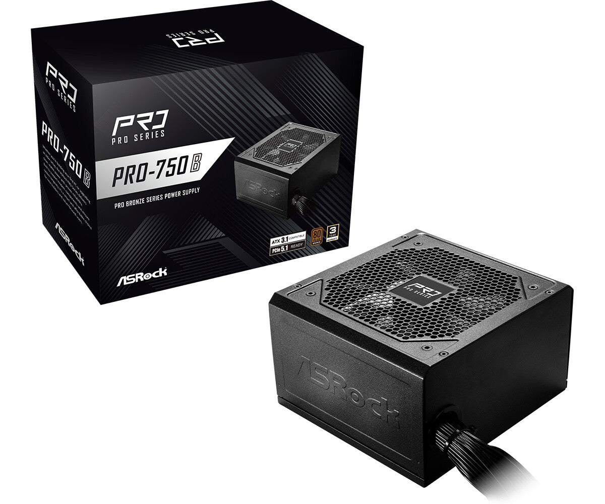 Asrock PRO-750B power supply unit 750 W 24-pin ATX ATX Black