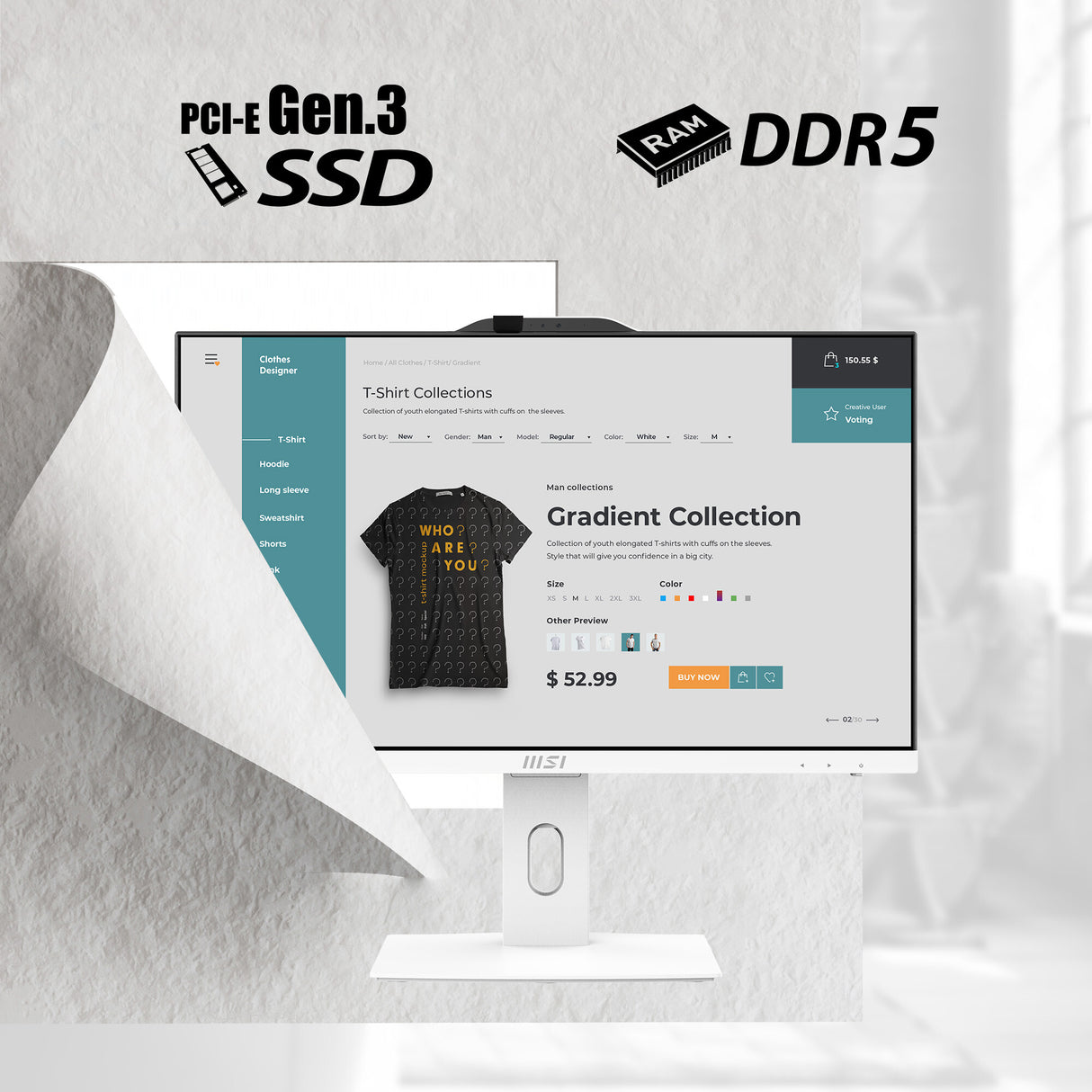 MSI Pro AP242P 14M Intel Core i3 14100 All in One PC, (8GB RAM, 256GB SSD, Windows 11PRO), 23.8 Inch IPS Screen/UHD Graphics/Type-C/USB/LAN/HDMI/DP/WiFi 6E/BT 5.3/VESA