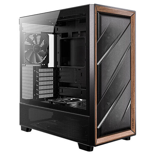 Antec 0-761345-10133-2 computer case Midi Tower Black, Wood