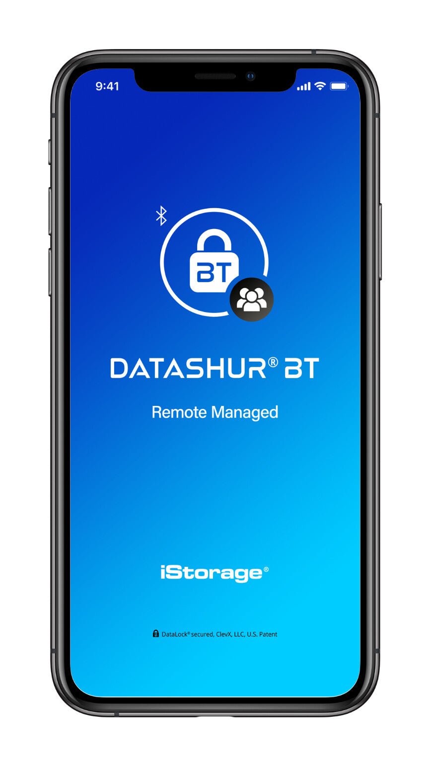 iStorage datAshur BT 128 GB | Encrypted Secure Flash Drive | Unlock via Smartphone Using Bluetooth | FIPS 140-2 Level 3 Certified | Remote Management Ready