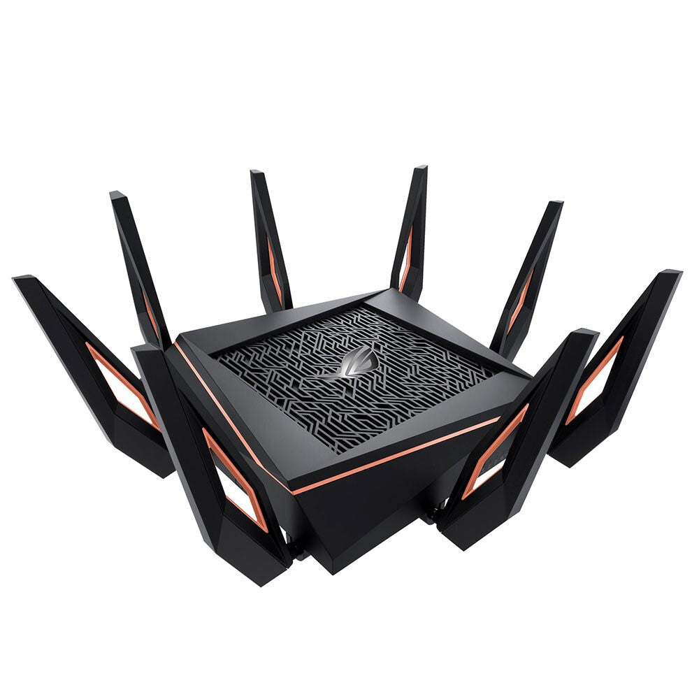 Asus (GT-AX11000) ROG Rapture AX11000 Routeur Wi-Fi 6 de jeu tri-bande sans fil, 802.11ax, processeur quad core, AiMesh, RVB