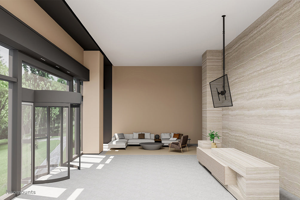 Neomounts CL35-440BL16XL Monitor/TV mount ceiling 37-70" - h 250-300 cm