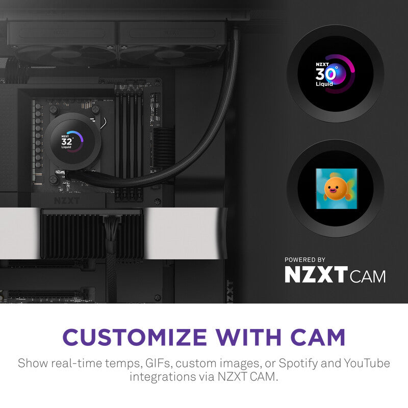 NZXT Kraken Plus 240 Processor All-in-one liquid cooler 12 cm Black