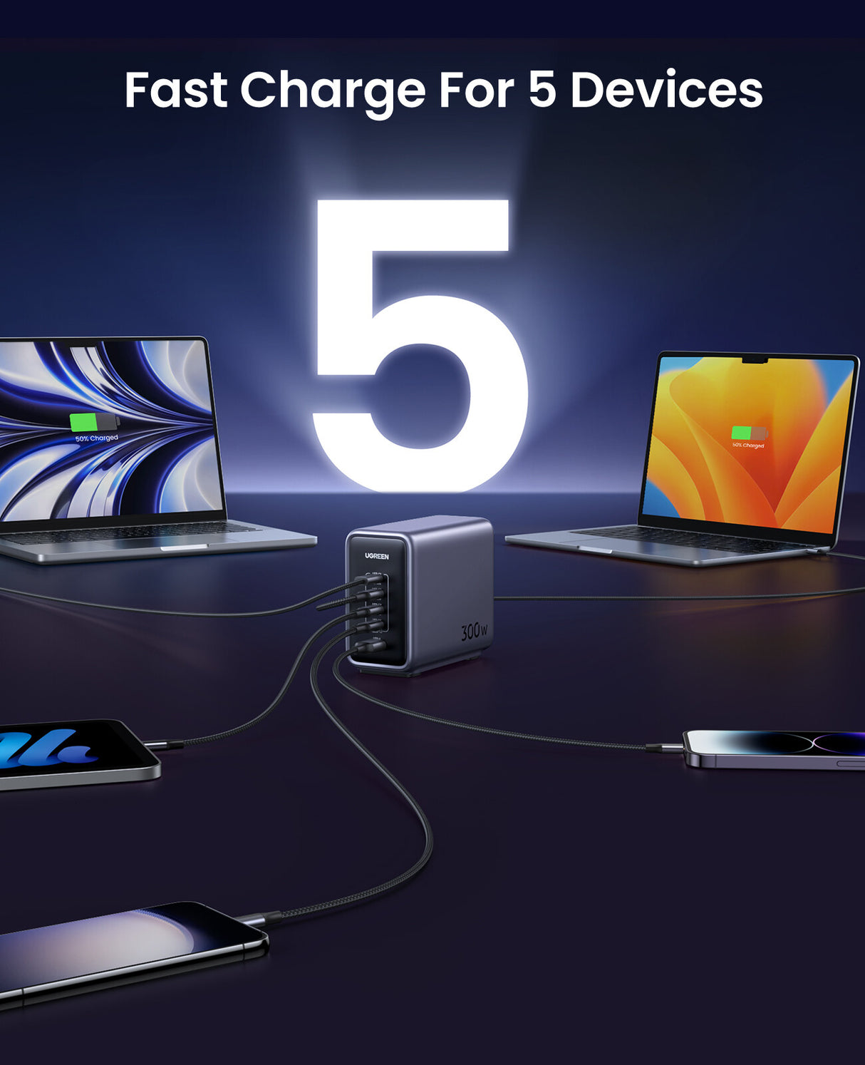 Ugreen Nexode Universal Black AC Fast charging Indoor