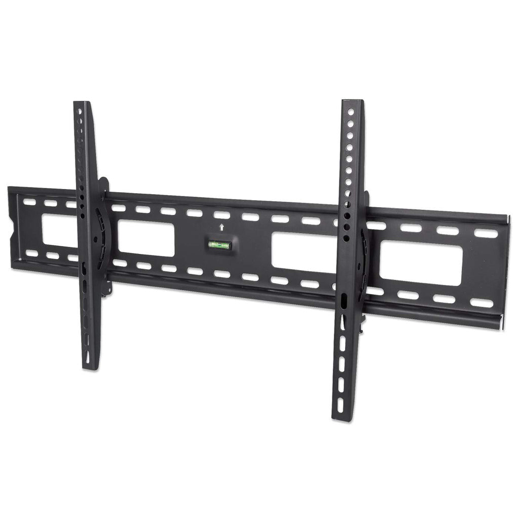 Manhattan Wall Mount for TV & Monitors (Tiltable), For screens 37" to 75", VESA compatibility: all between 200x200mm to 800x400mm - check the dimensions of the four mounting holes on back of screen to ensure it fits, Max 75kg, Black, Bracket