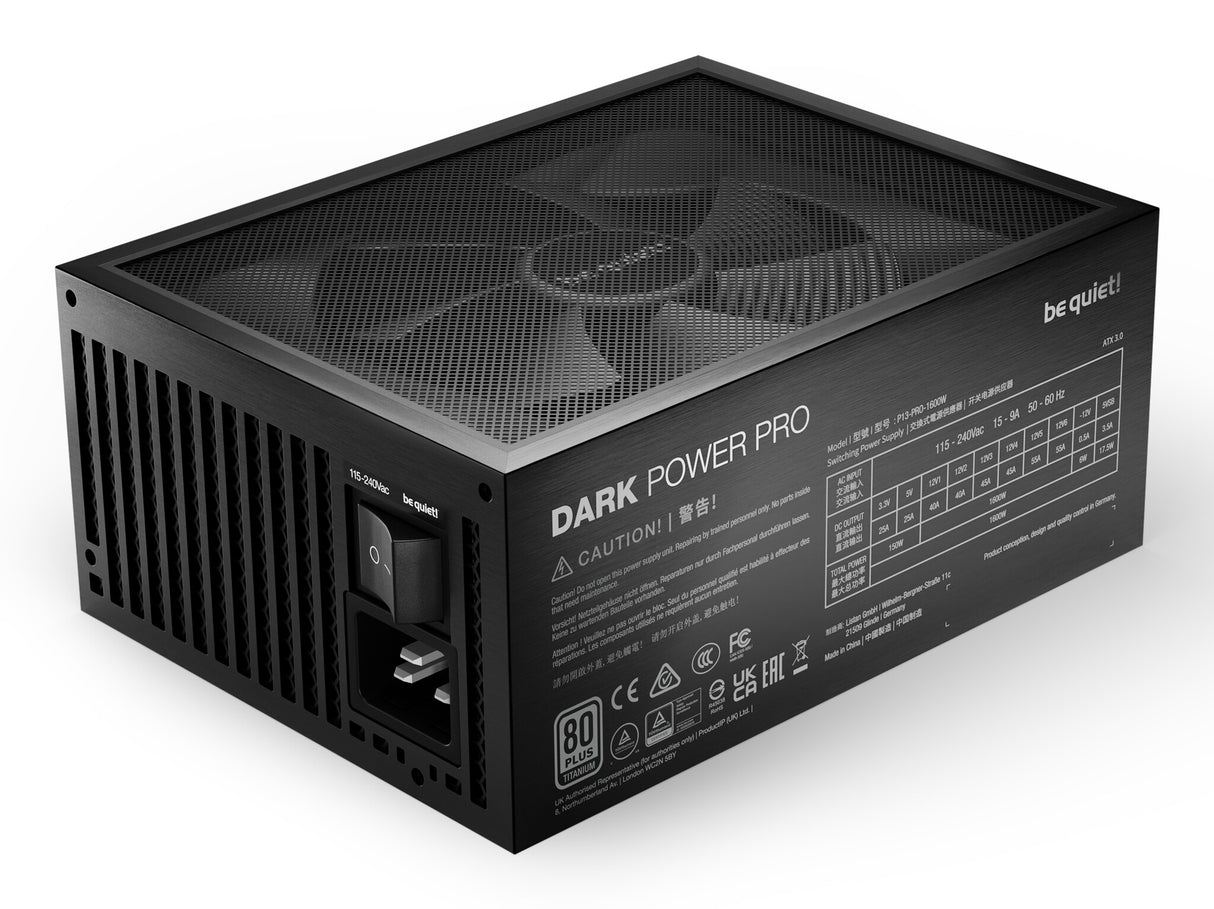 be quiet! Dark Power Pro 13 1600W power supply unit 20+4 pin ATX ATX Black