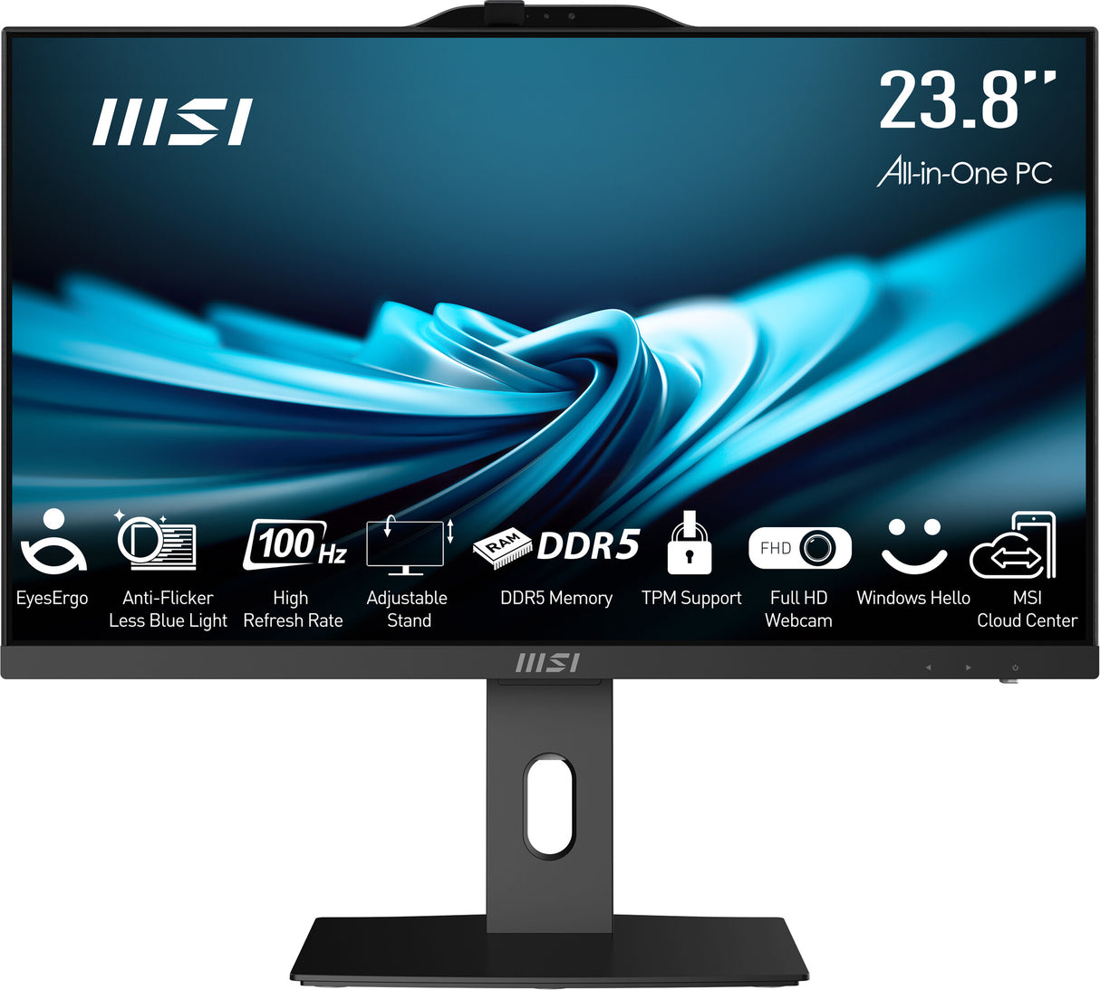 MSI Pro AP242P 14M Intel Core i5 14400 All in One PC Barebone, (NO RAM, NO Storage, NO OS), 23.8 Inch IPS Screen/UHD Graphics/Type-C/USB/LAN/HDMI/DP/WiFi 6E/BT 5.3/VESA