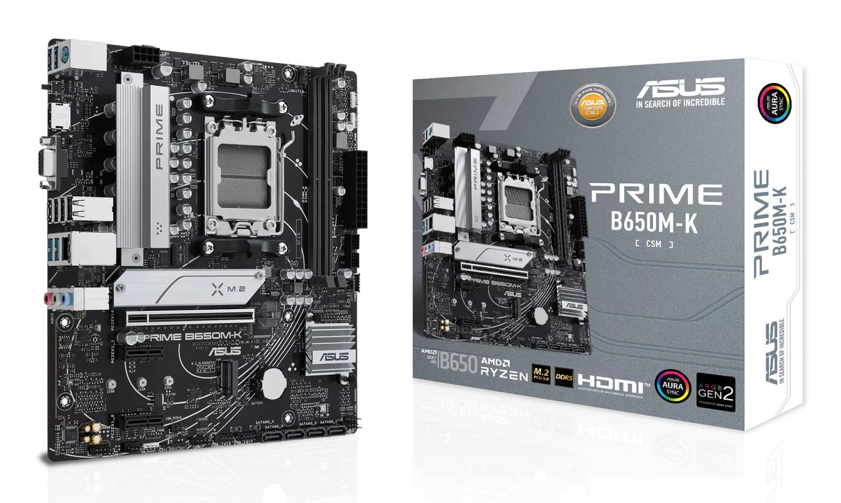 ASUS PRIME B650M-K AMD B650 Socket AM5 micro ATX