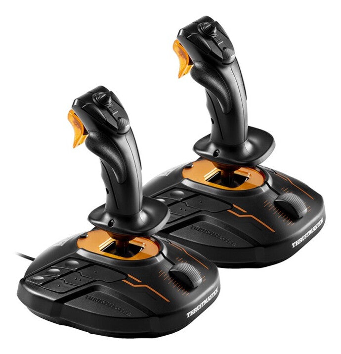 Thrustmaster T.16000M FCS SPACE SIM DUO Black, Orange USB Flightstick Analogue / Digital PC