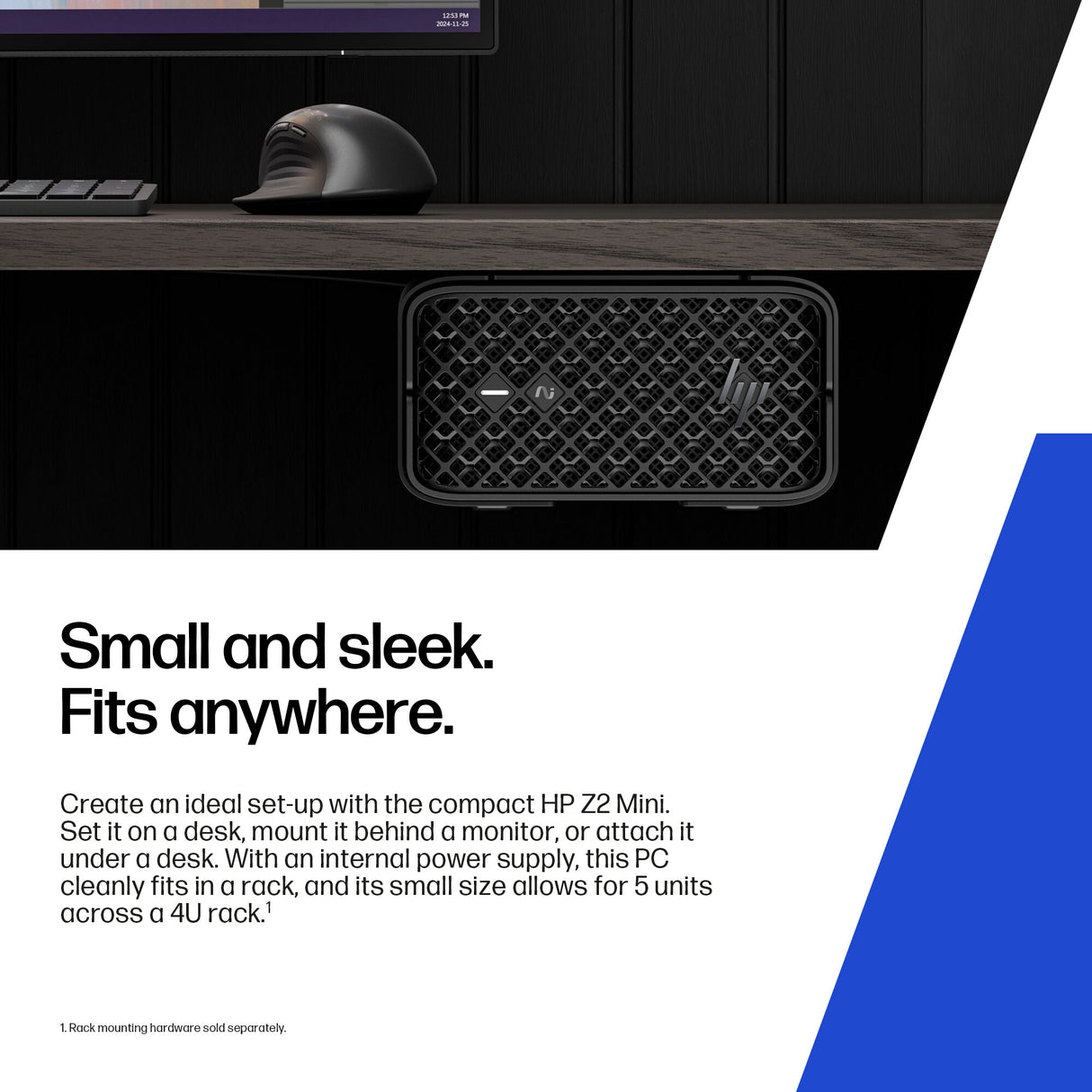 HP Z2 G1a Copilot+ PC AMD Ryzen AI Max PRO 385 32 GB LPDDR5x-SDRAM 1 TB SSD Windows 11 Pro Mini PC Workstation AI Workstation, AI PC Black