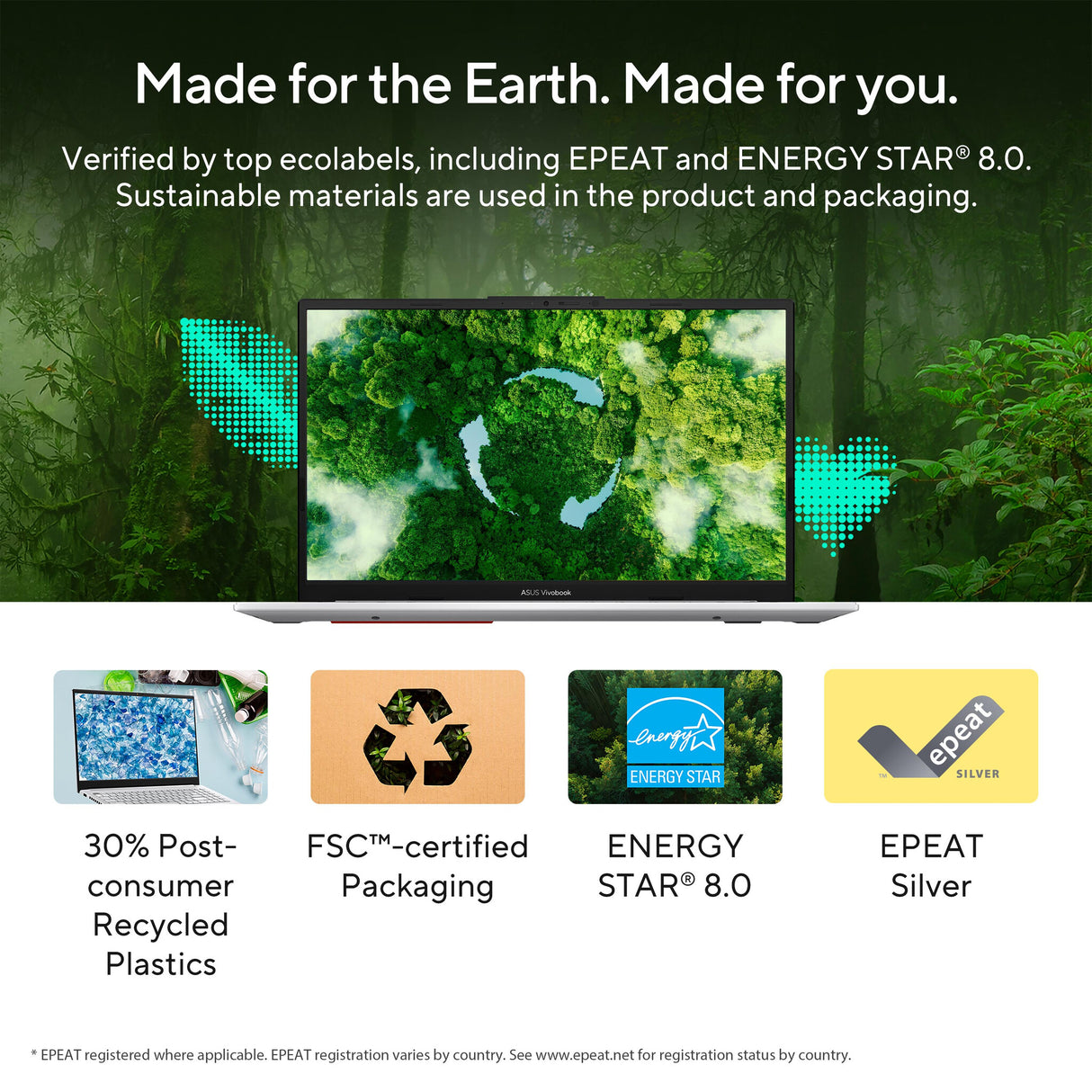 ASUS Vivobook S 15 OLED S5504VN-L1061W Intel® Core™ i7 i7-13700H Laptop 39.6 cm (15.6") Full HD 16 GB LPDDR5-SDRAM 1 TB SSD Intel Arc A350M Wi-Fi 6E (802.11ax) Windows 11 Home Silver