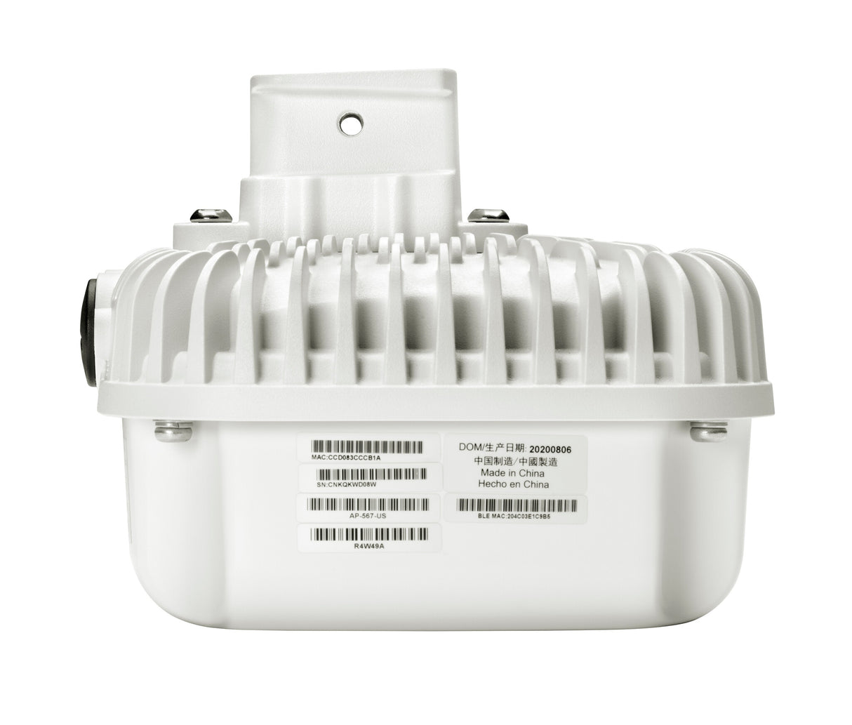 HPE Aruba Networking AP-567 (RW) 802.11ax Dual 2x2 Radio Integrated Directional Antennas Outdoor AP