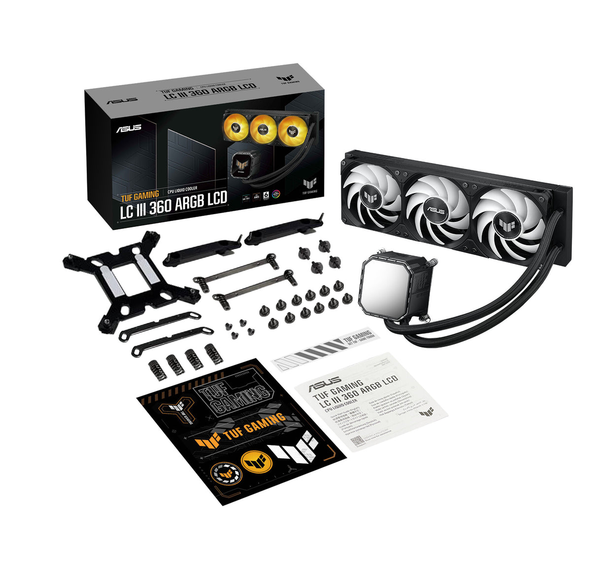 ASUS TUF Gaming LC III 360 ARGB LCD Processor All-in-one liquid cooler 12 cm Black 1 pc(s)